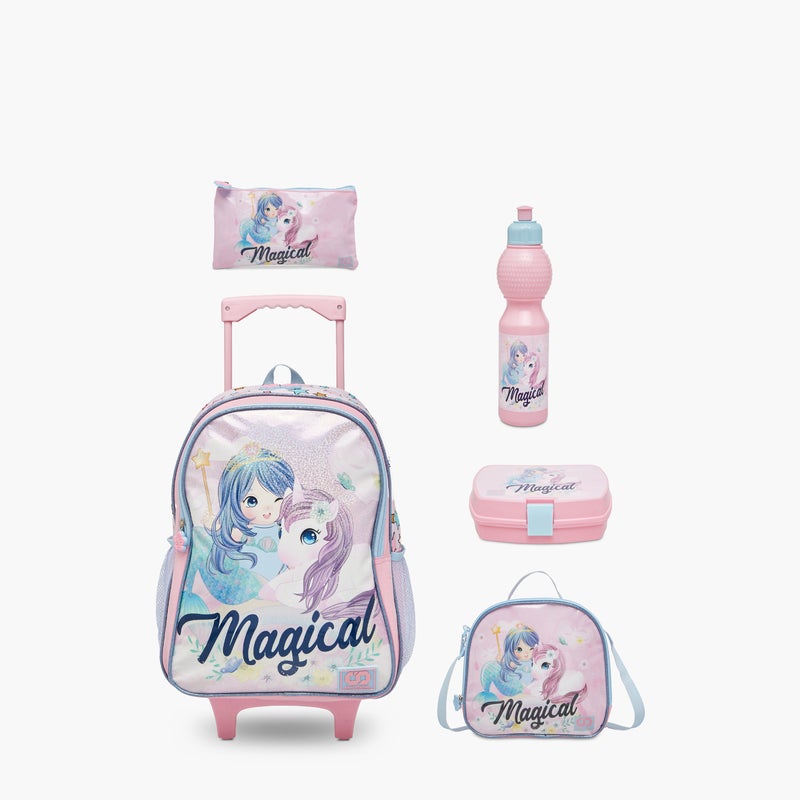 sami_studio Magical Mermaid Trolley Bag for Girls - Image 1